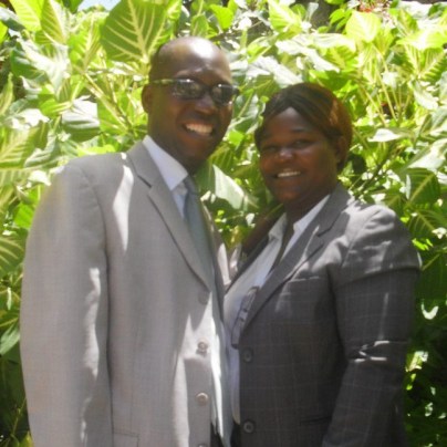 Pastor Samuel and his wife!